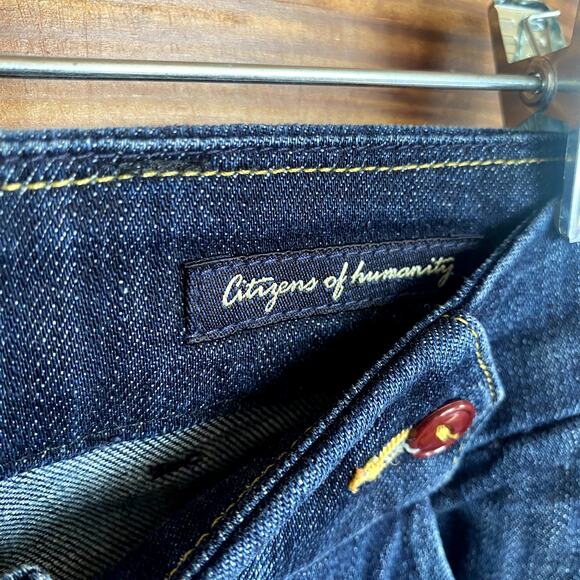 Citizens of Humanity Cadet Stretch dark wash wide leg  jeans size 29 - Picture 5 of 9
